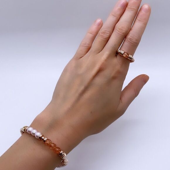 Wool + Pepper Co. Rose Gold Matching Jewelry Set - Picture 3 of 6